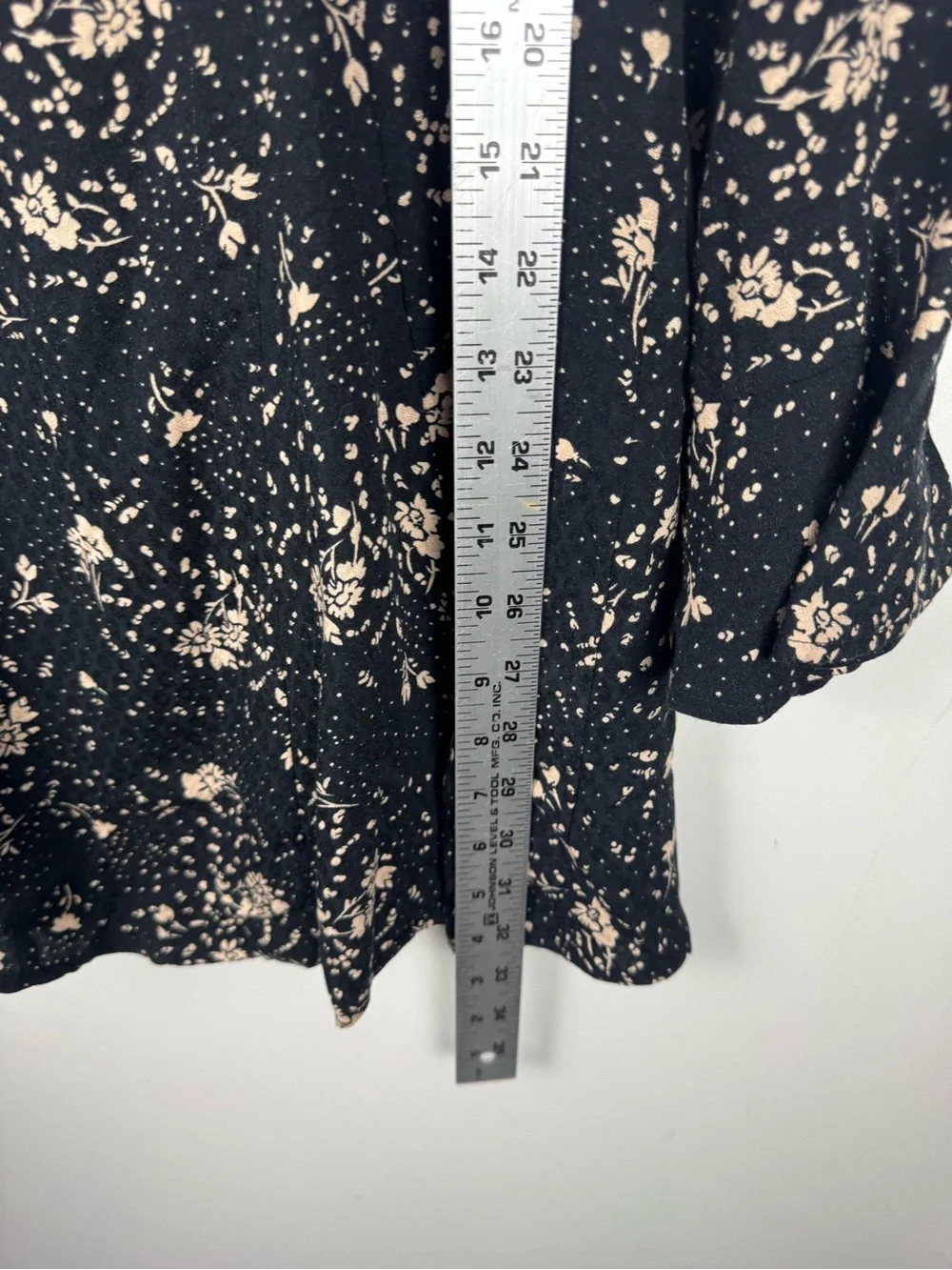Free People Tess Mini Dress S Small Black Combo Floral Velvet Lace Bell Sleeve⁠